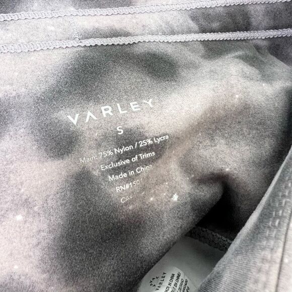 Varley Lets Go High Rise Legging Womens Small Gray Black Printed Compression 7/8 - Picture 3 of 11